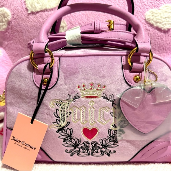 Juicy Couture Fondant Pink Heritage Bowler Bag NWT - Picture 1 of 5